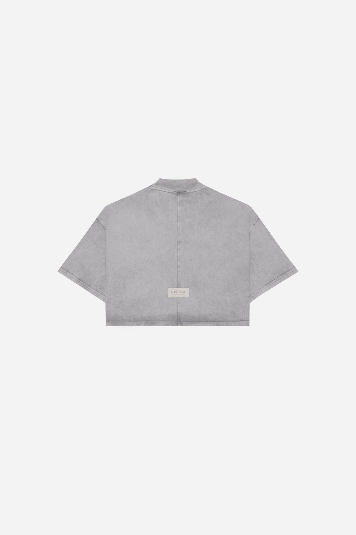 CAMISETA CROPPED - GRIS
