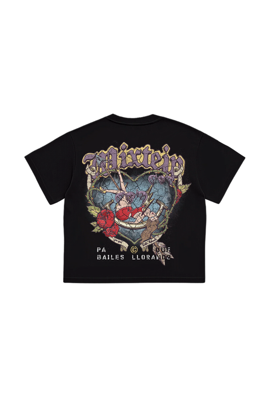 MIXTAPE I <3 LATINAS BLACK T SHIRT