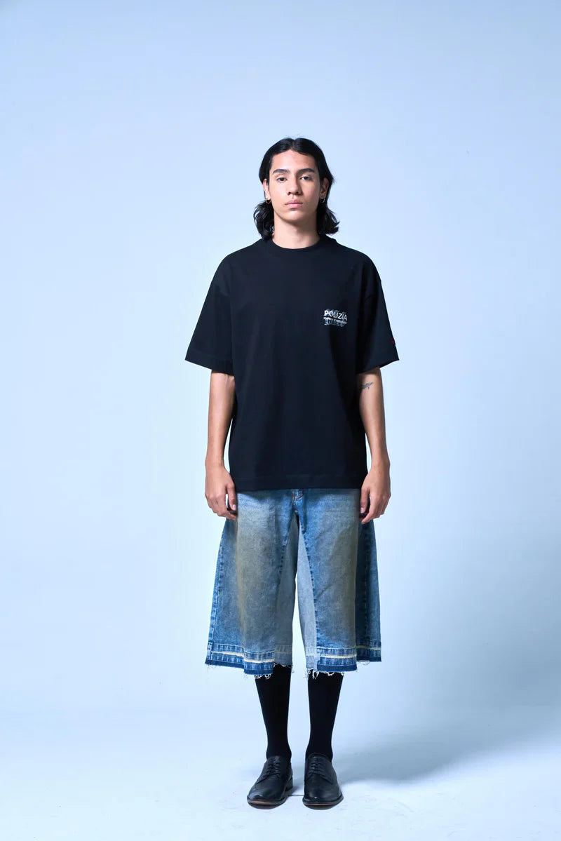 POLIZIA BLACK T-SHIRT