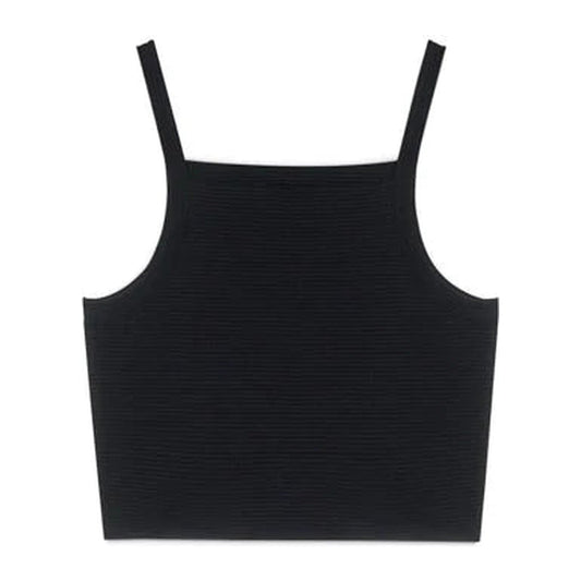 MONCLAIR BLACK CROP TOP