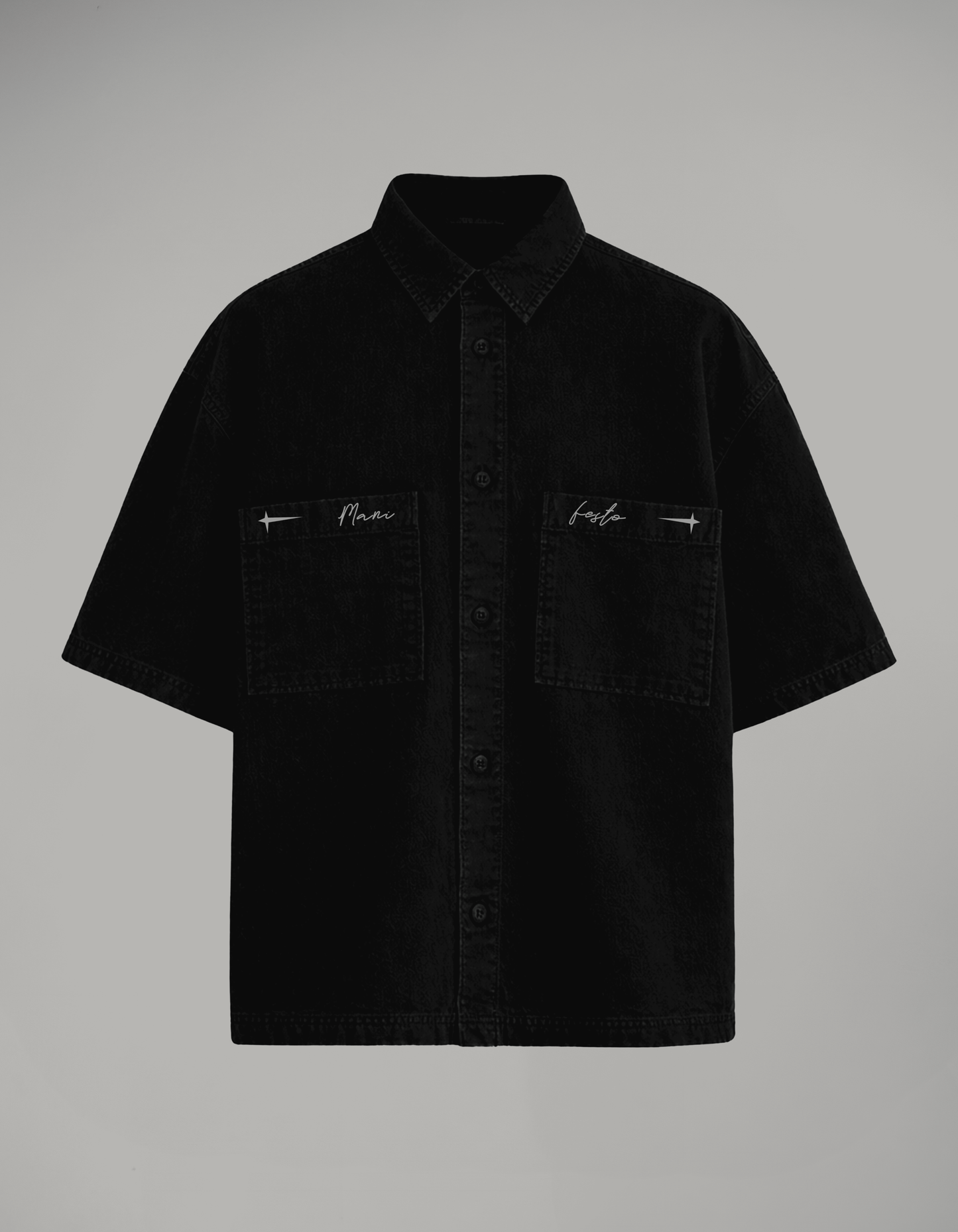 CAMISA BOTONES MIRROR OF SINS NEGRA