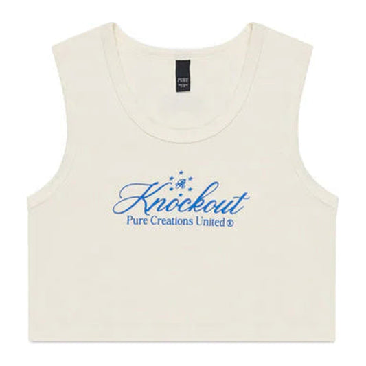 KNOCKOUT WHITE CROP TOP