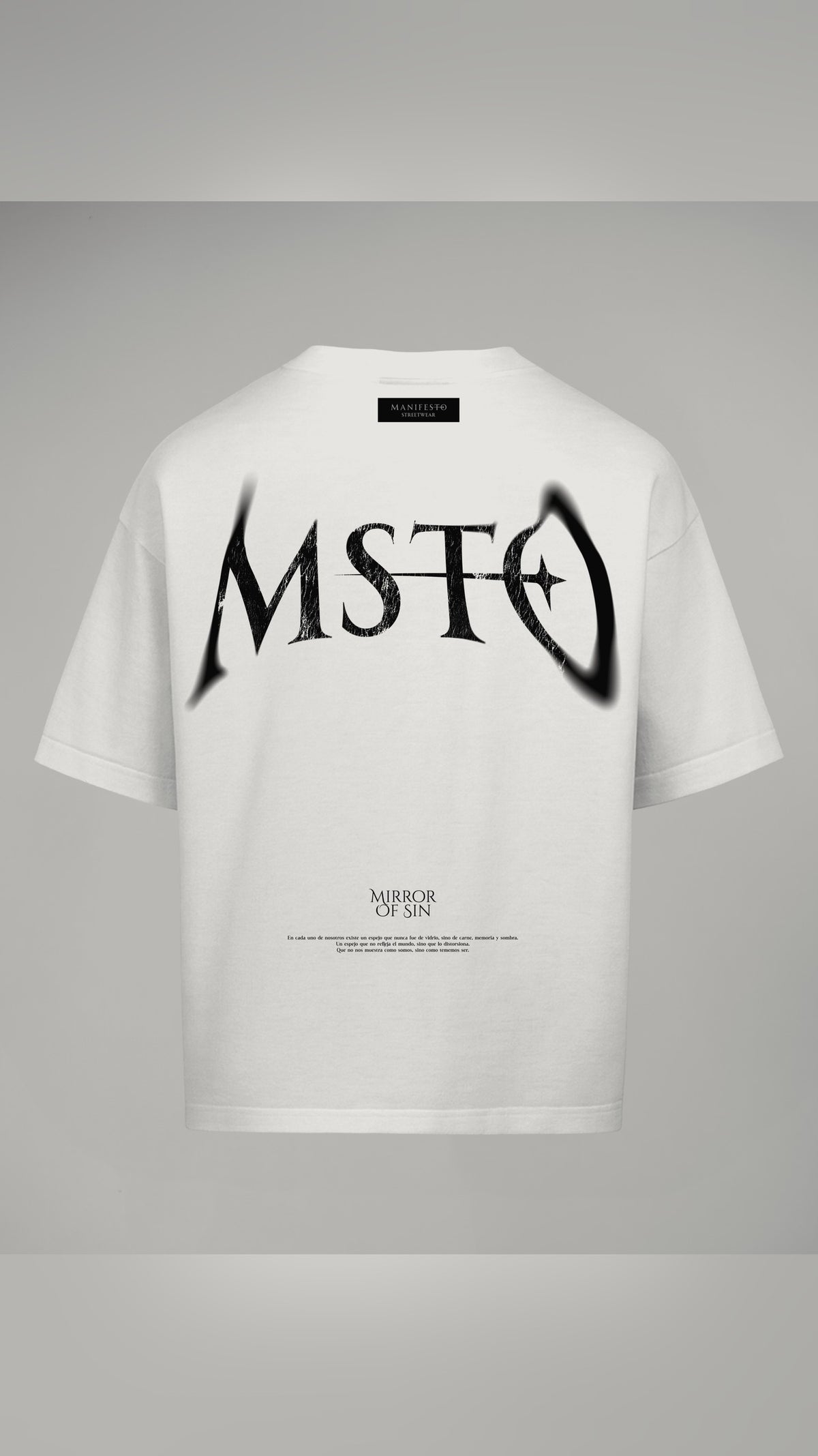CAMISETA OVERSIZE BÁSICA MOF CRUDA