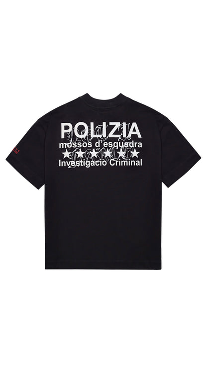 POLIZIA BLACK T-SHIRT