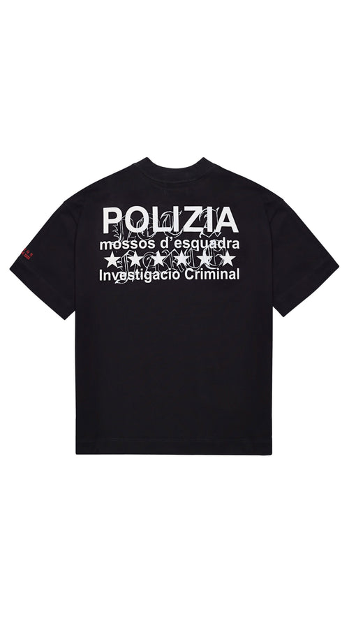 POLIZIA BLACK T-SHIRT