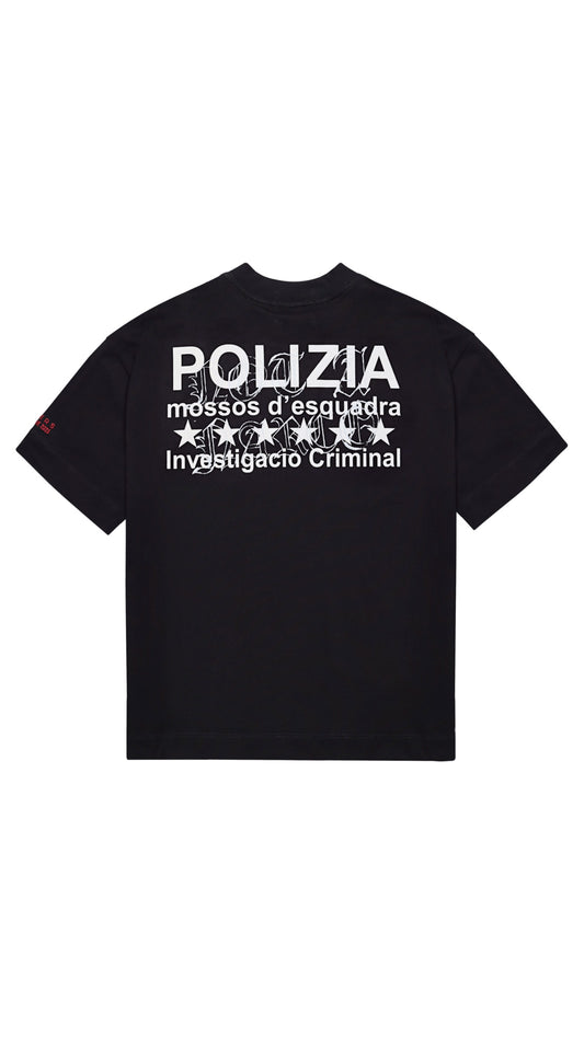 POLIZIA BLACK T-SHIRT