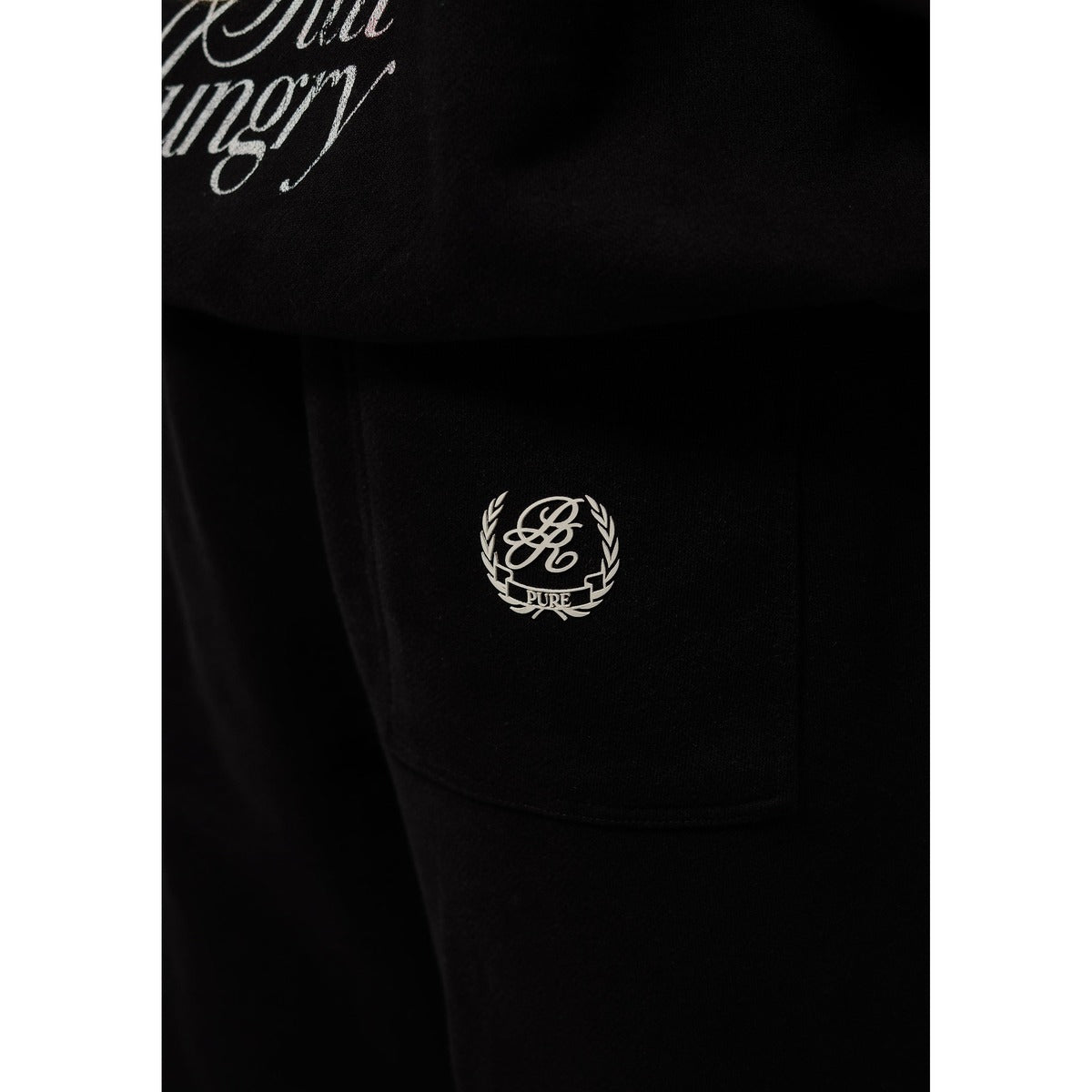 Still Hungry Black Jogger