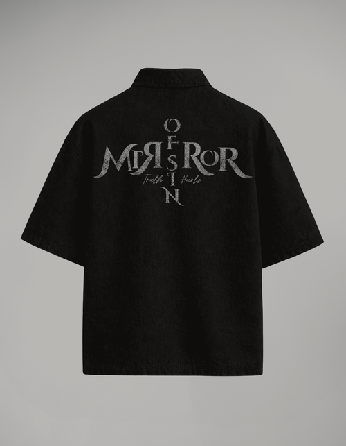 CAMISA BOTONES MIRROR OF SINS NEGRA