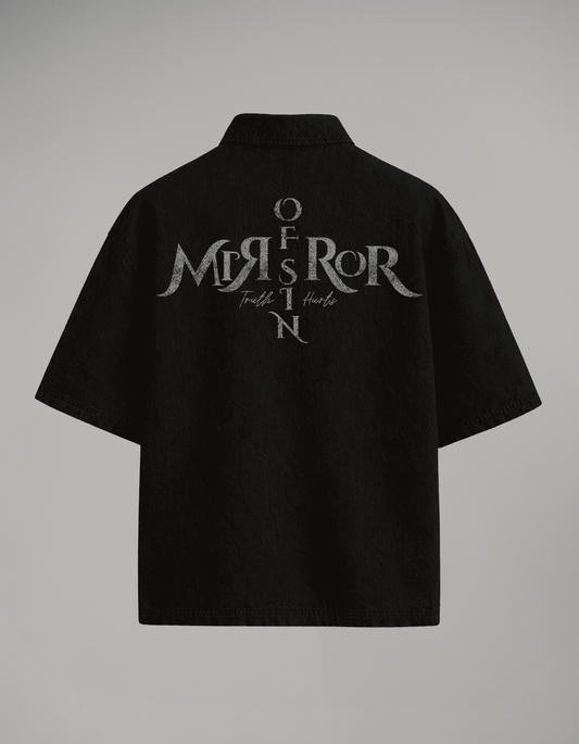 CAMISA BOTONES MIRROR OF SINS NEGRA