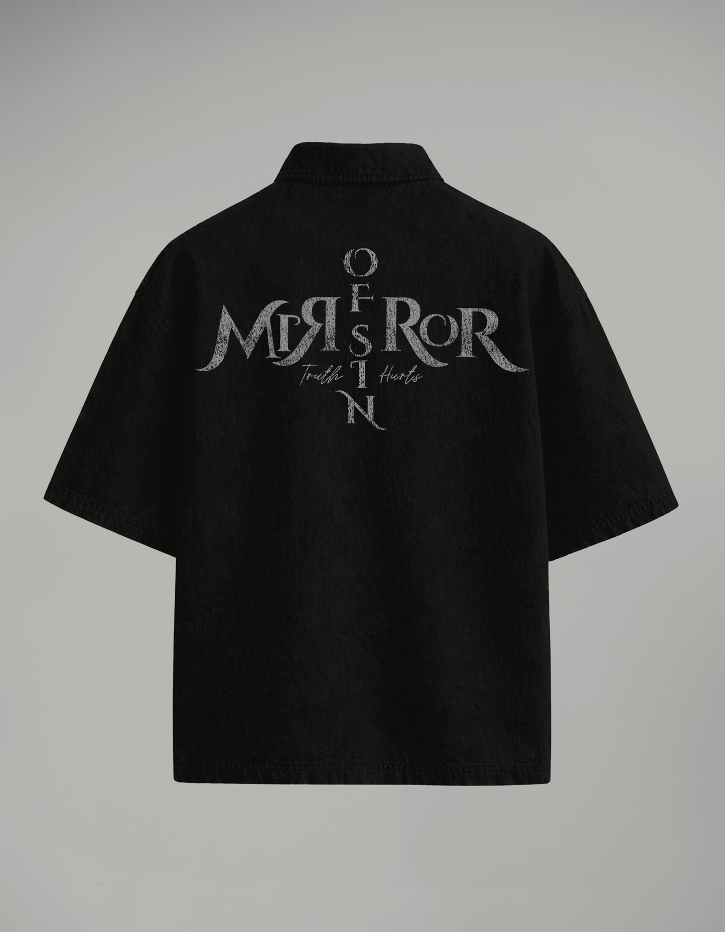 CAMISA BOTONES MIRROR OF SINS NEGRA