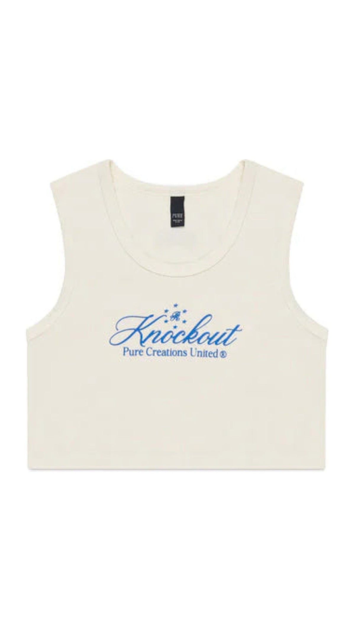 KNOCKOUT WHITE CROP TOP