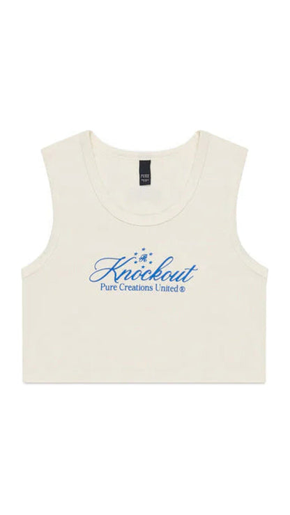 KNOCKOUT WHITE CROP TOP
