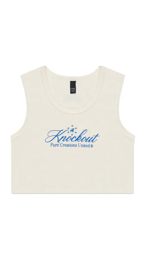 KNOCKOUT WHITE CROP TOP