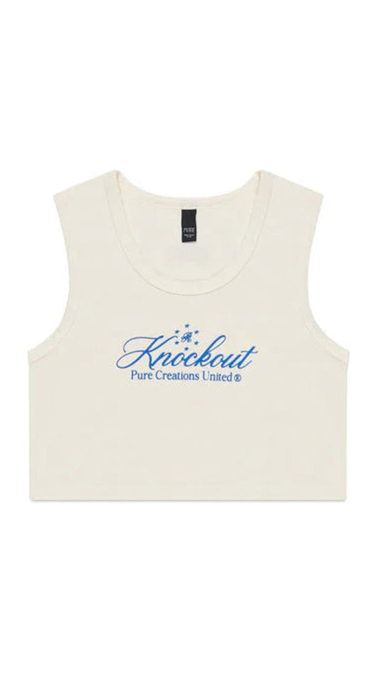 KNOCKOUT WHITE CROP TOP