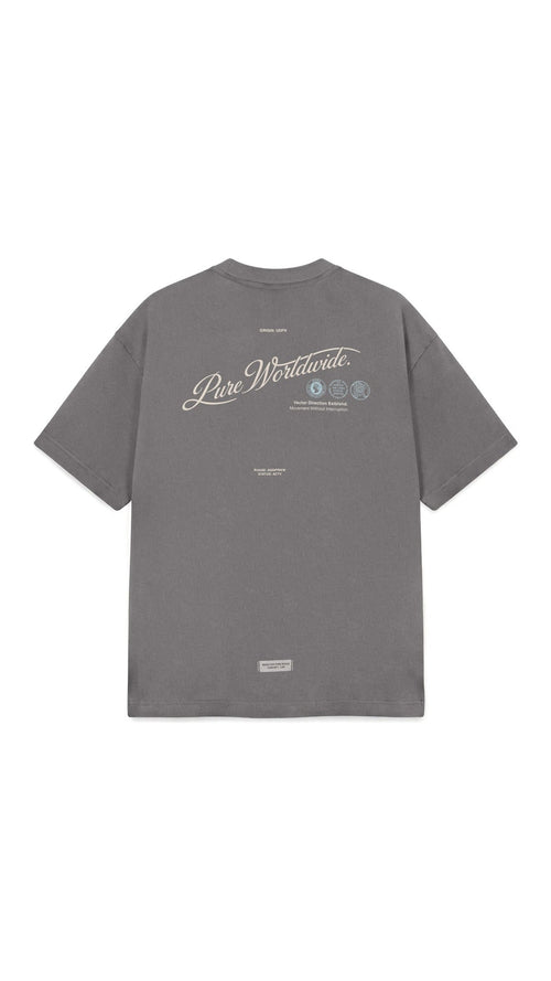 Across The Lines Grey Pure Worldwide T-Shirt