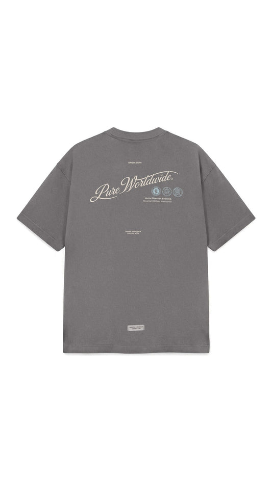 Across The Lines Grey Pure Worldwide T-Shirt