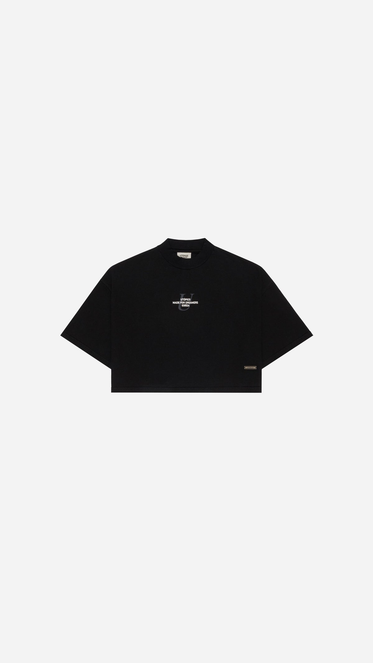CAMISETA  CROPPED - NEGRO