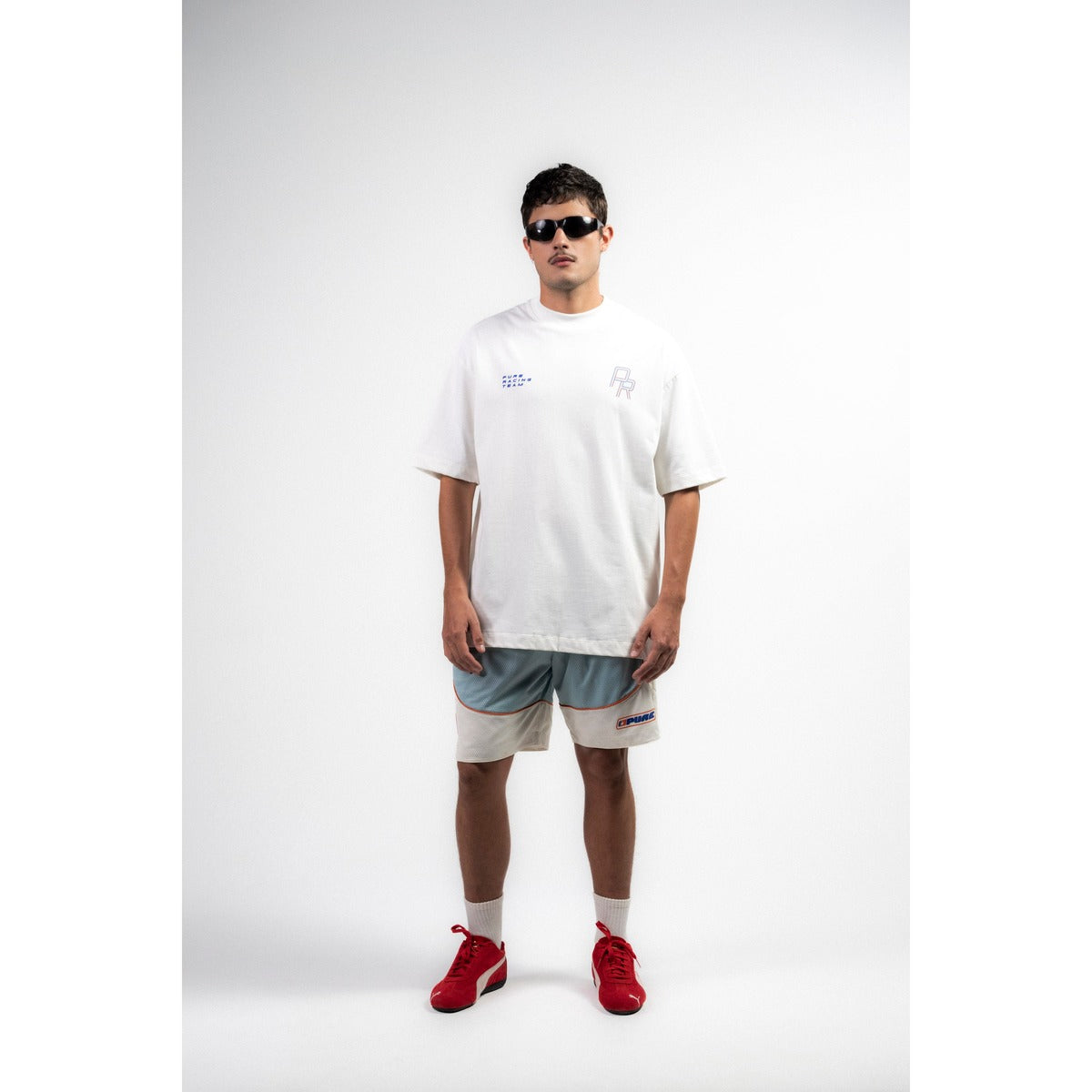 Overdrive Ivory Racing Lines T-Shirt