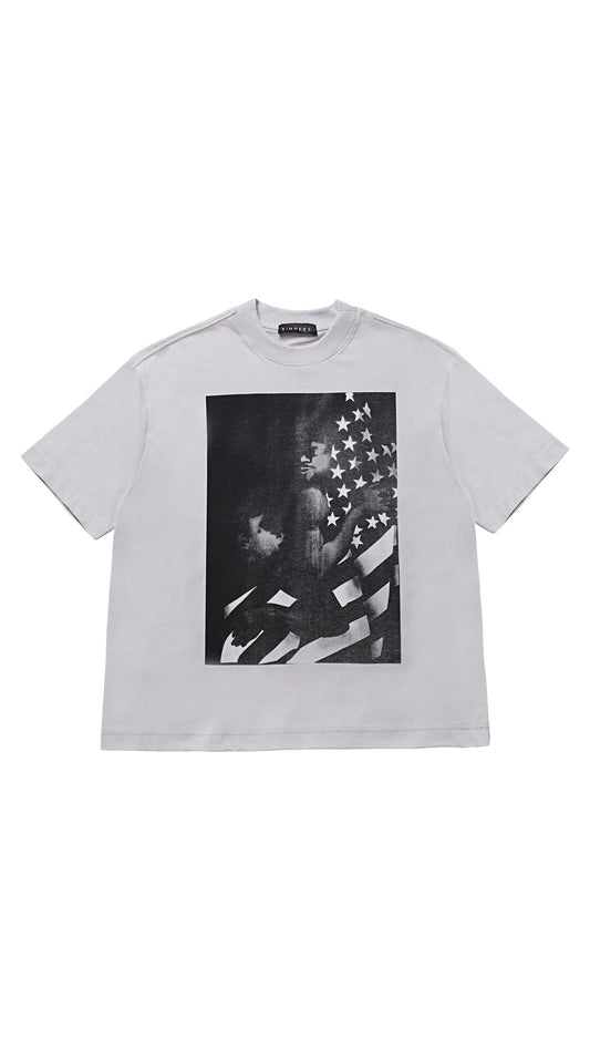 I <3 AMERICA GRAY T-SHIRT