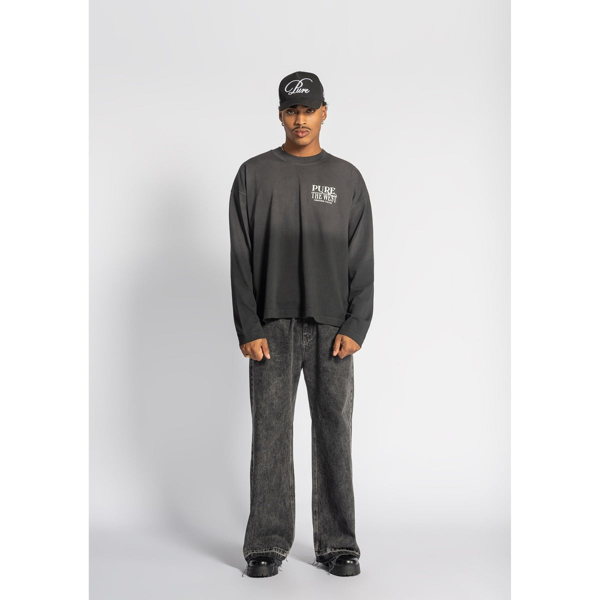 Before The West long sleeve black t-shirt