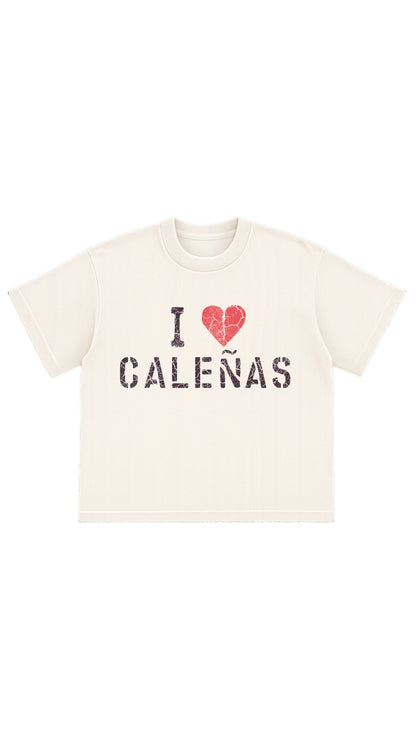 MIXTAPE I <3 CALEÑAS WHITE T SHIRT