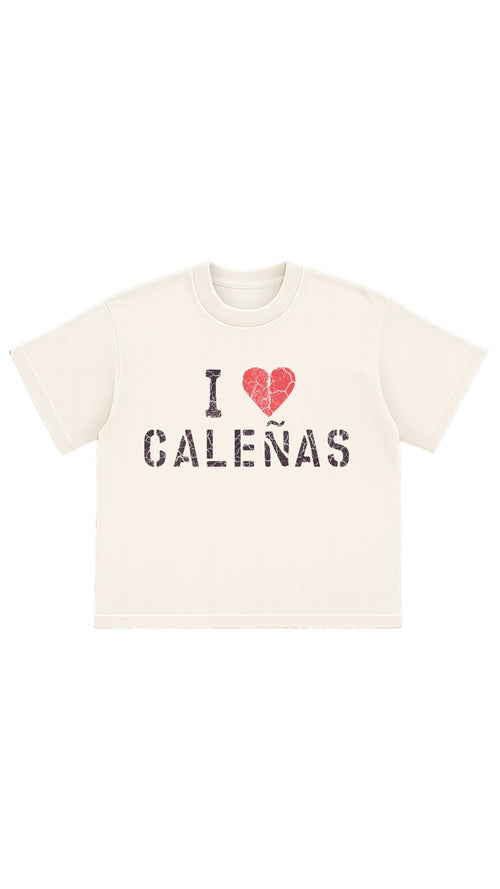 MIXTAPE I <3 CALEÑAS WHITE T SHIRT