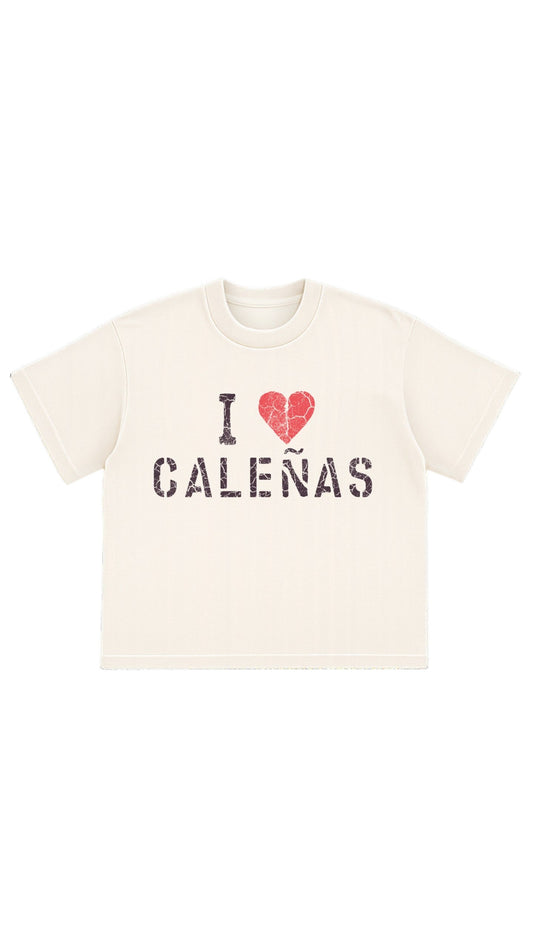 MIXTAPE I <3 CALEÑAS WHITE T SHIRT