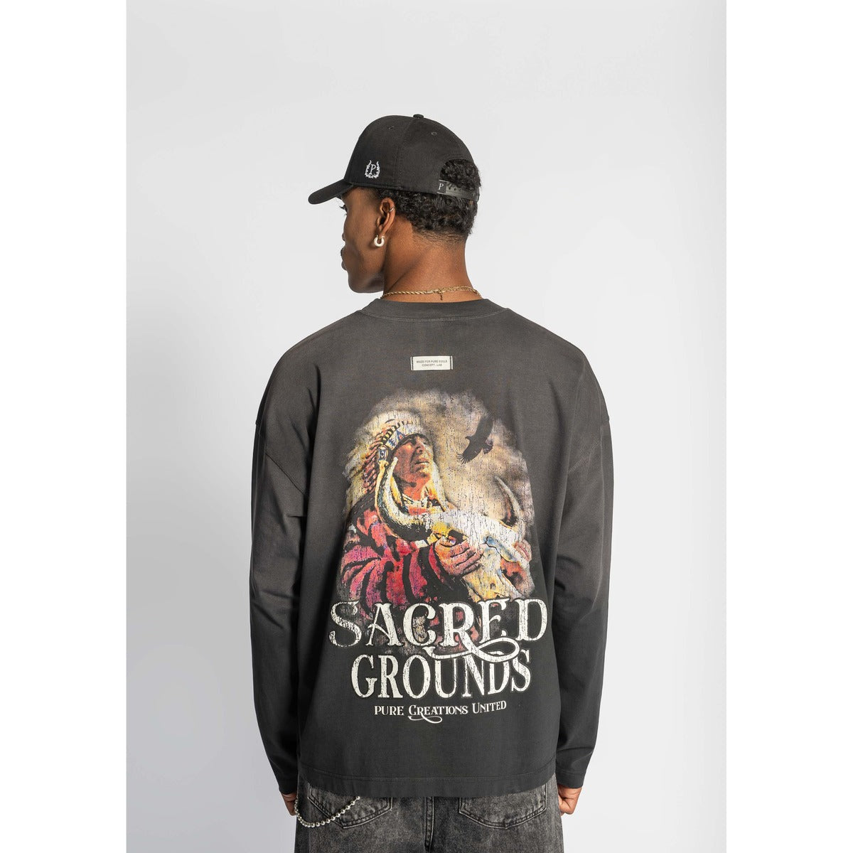 Before The West long sleeve black t-shirt