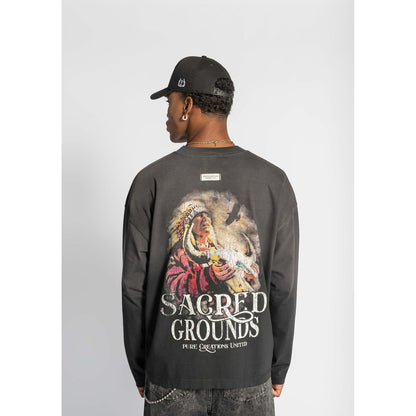 Before The West long sleeve black t-shirt