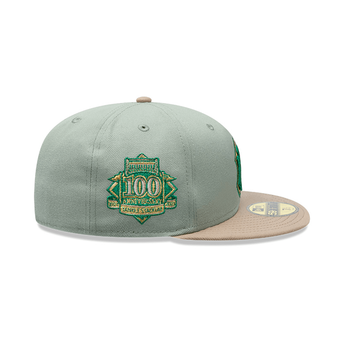 5950 NEYYAN 100 ANNIV EV GREEN CAMEL 7 1/2  Blanco