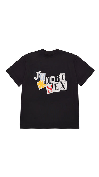 J'ADORE SEX BLACK T-SHIRT