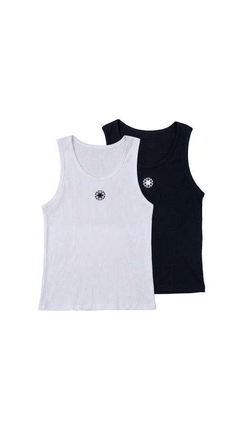 TANK TOP X 2 BLANCO NEGRO J BALVIN