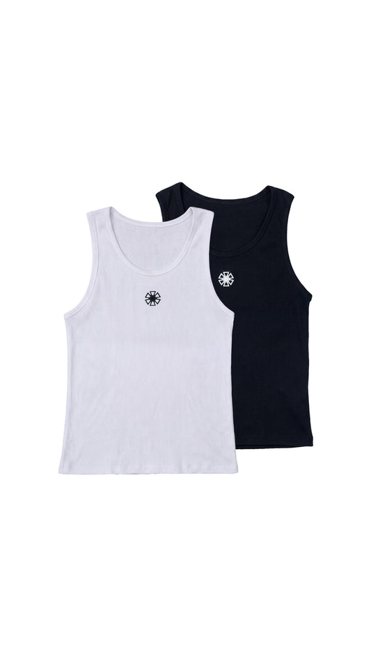TANK TOP X 2 BLANCO NEGRO J BALVIN