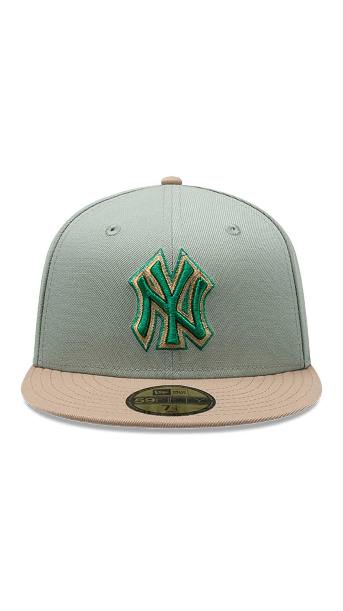 5950 NEYYAN 100 ANNIV EV GREEN CAMEL 7 1/2  Blanco