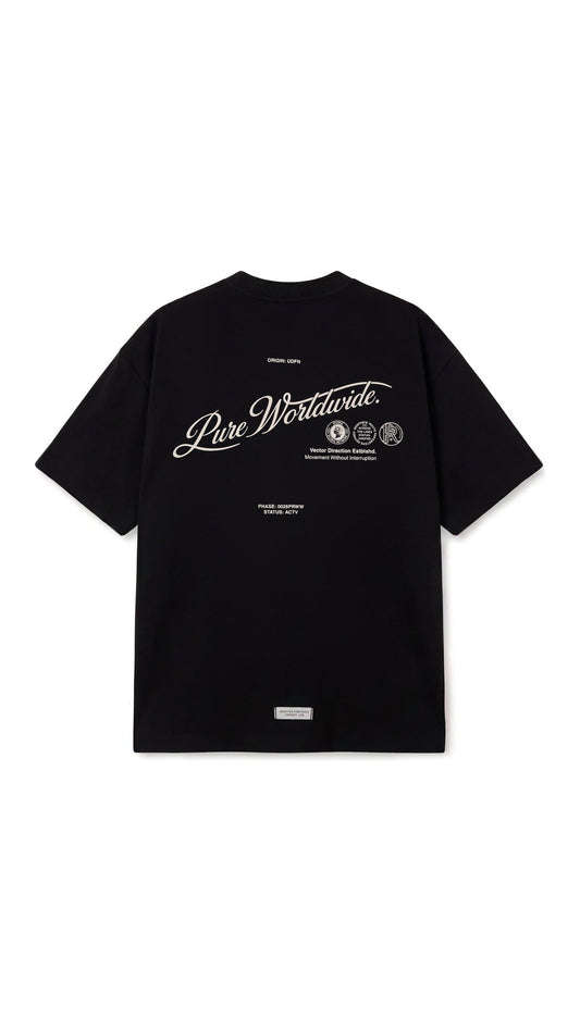 Across The Lines Black Pure Worldwide T-Shirt