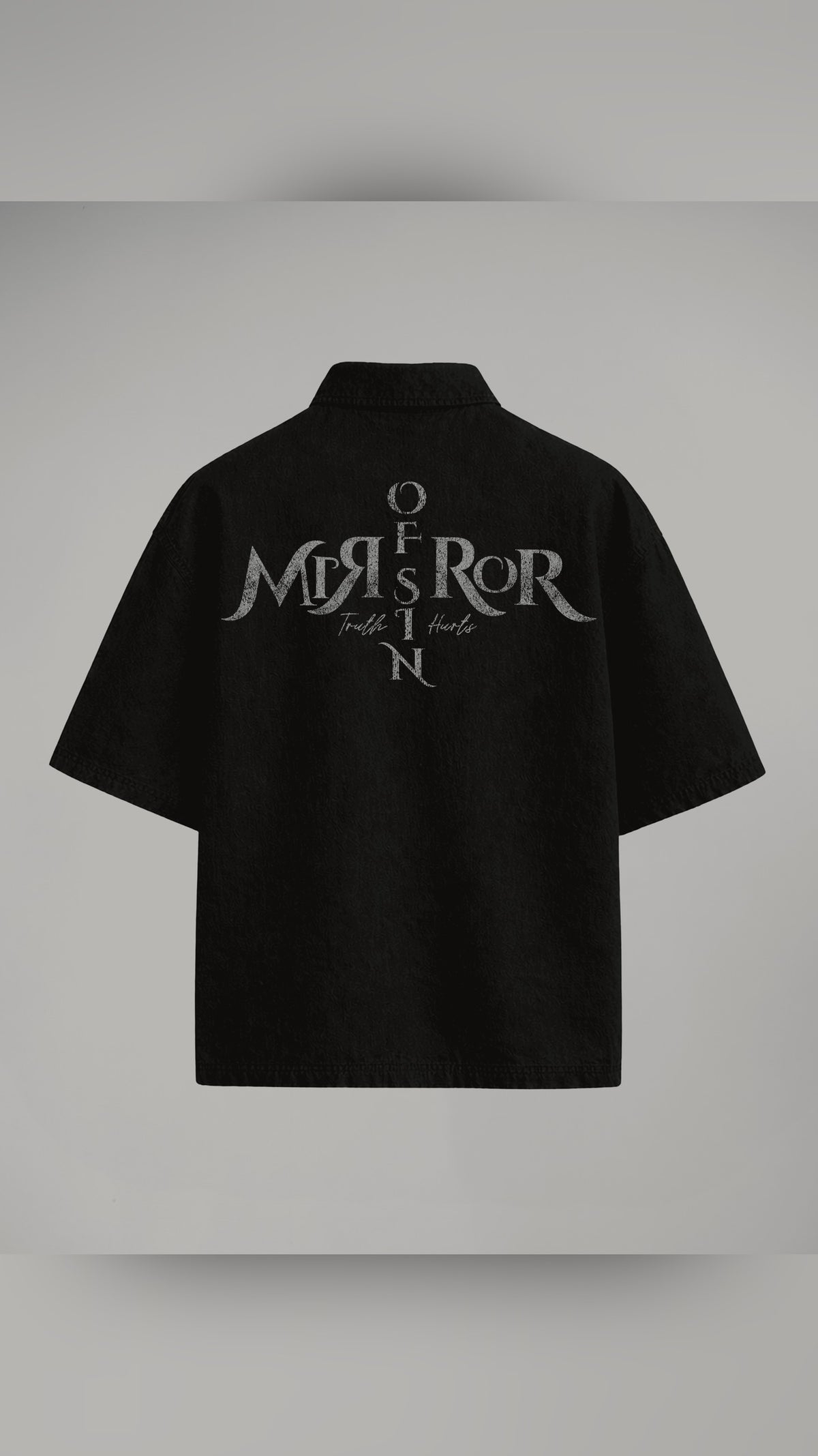 CAMISA BOTONES MIRROR OF SINS NEGRA