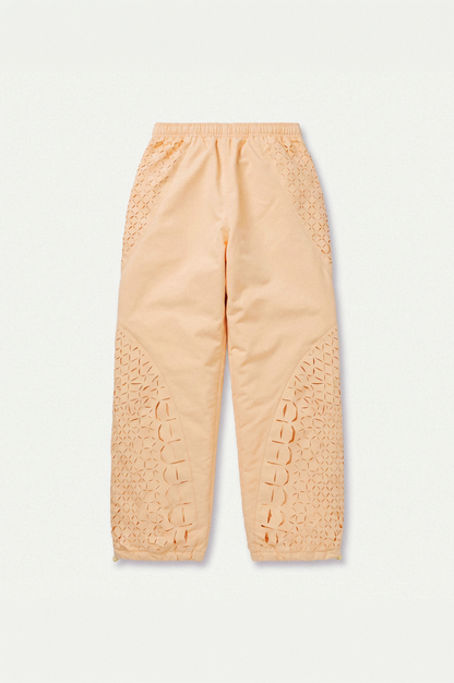 J BALVIN CROC LASER CUT TRACK PANTS YELLOW