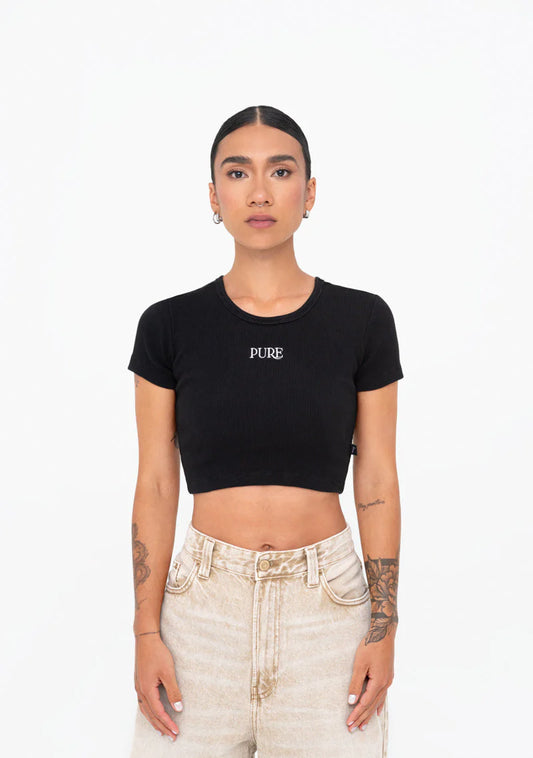 AUREA BLACK CROP TOP