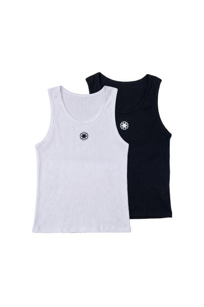 TANK TOP X 2 BLANCO NEGRO J BALVIN