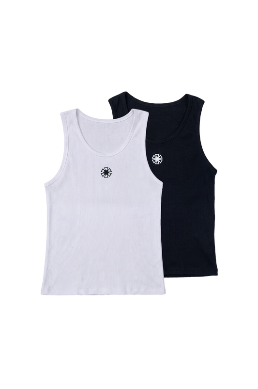 TANK TOP X 2 BLANCO NEGRO J BALVIN
