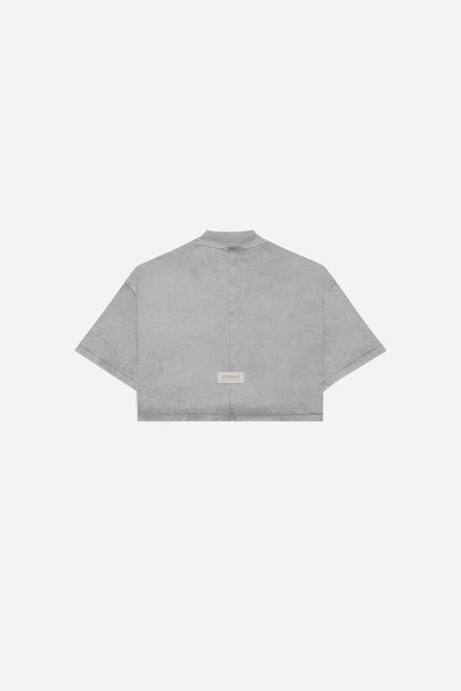 CAMISETA  CROPPED - GRIS