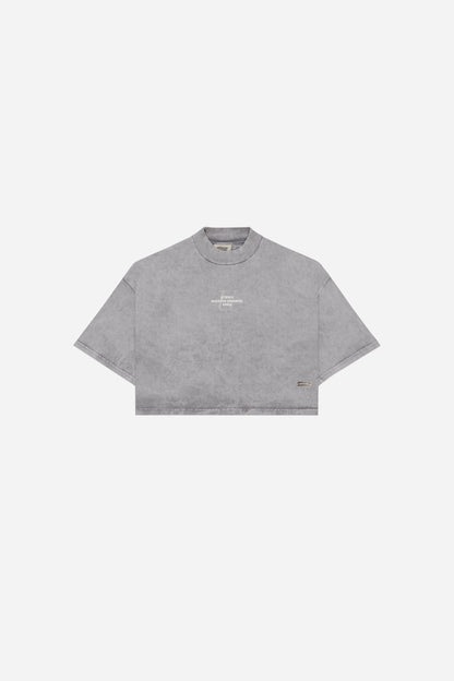 CAMISETA  CROPPED - GRIS
