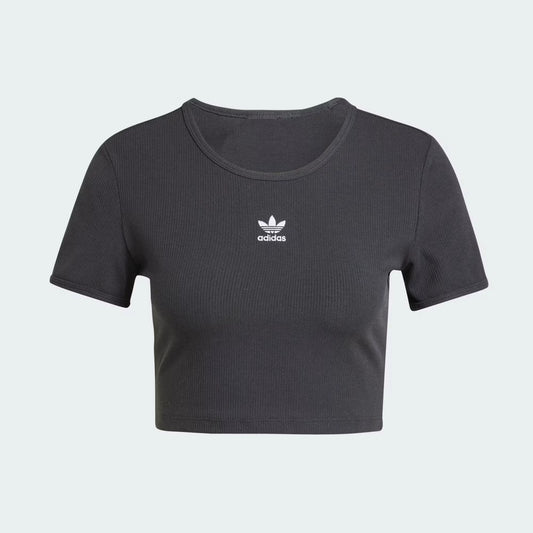 ESSENTIAL RIB TEE NEGRO