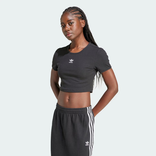 ESSENTIAL RIB TEE NEGRO