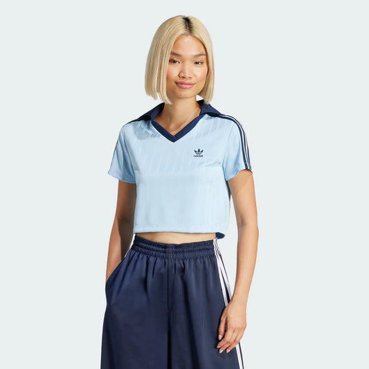 V-NECK POLO FOOTBALL CROP