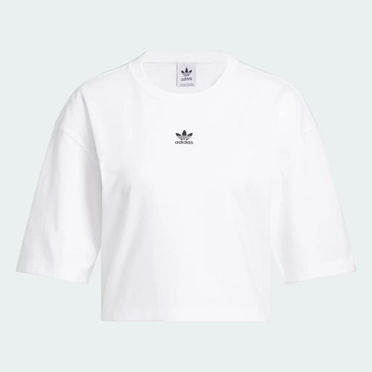 ESSENTIAL CROP TEE BLANCO