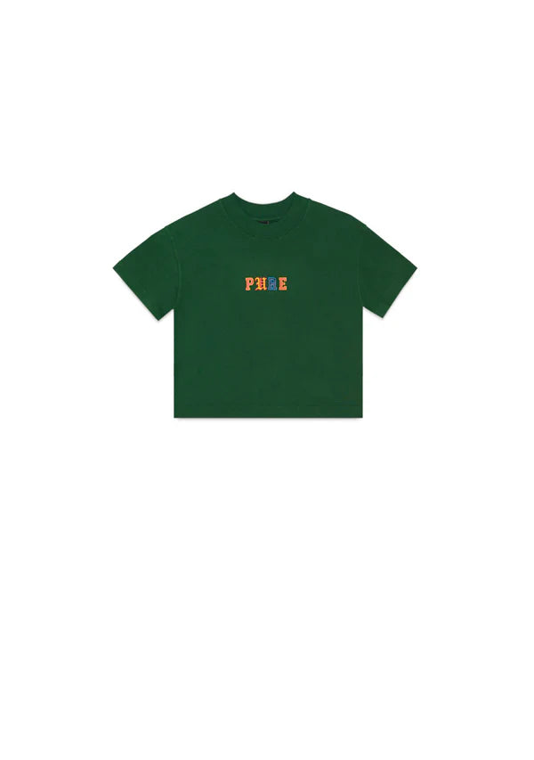 COLLEGE GREEN CROP TOP