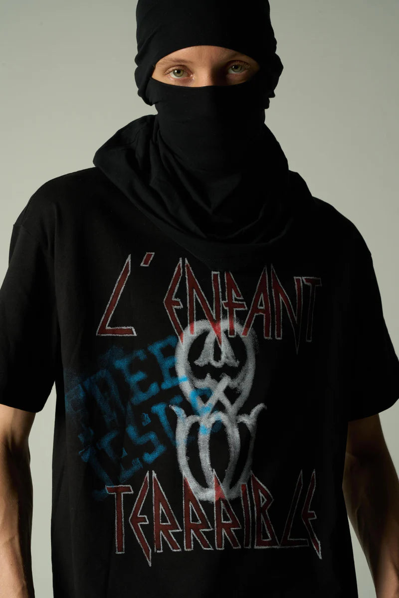 ENFANT MONOGRAM BLACK T-SHIRT
