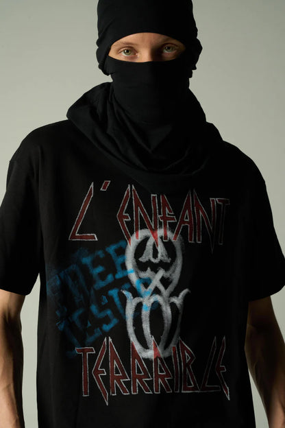 ENFANT MONOGRAM BLACK T-SHIRT