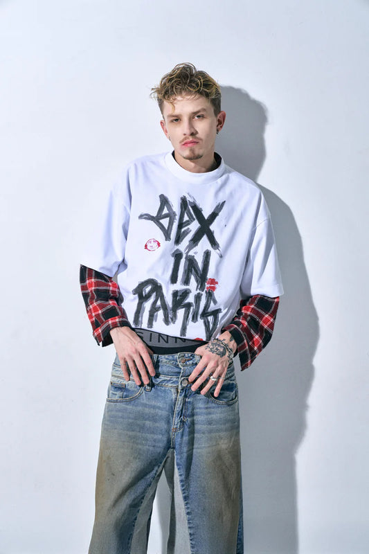 SEX IN PARIS WHITE T-SHIRT